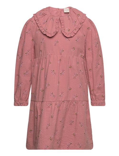 Minymo Dress Ls Aop W. Lining Minymo Pink