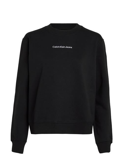 Se Calvin Klein Jeans Institutional Crew Neck Calvin Klein Jeans Black ved Booztlet