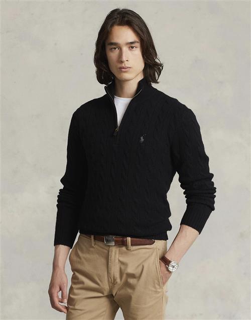 Polo Ralph Lauren 2/15 Wool/cash Rwslsl-plo Mand Sort Turtlenecks Str M - hos Magasin