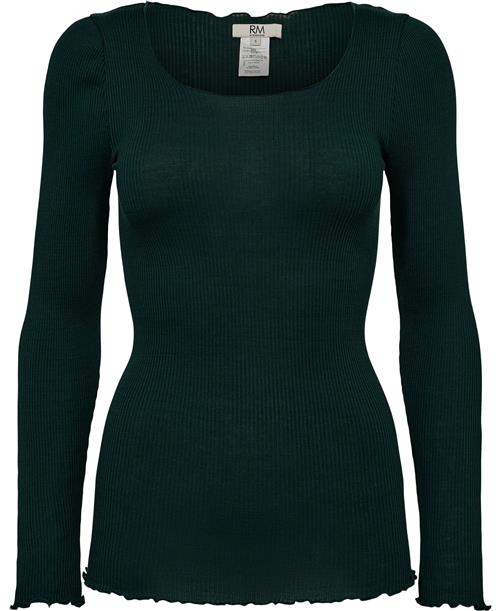 Se RM by Rosemunde Rmwbalta Modal LS Curl Blouse Kvinde Bottle Green Kortærmede T-shirts Str S - hos Magasin ved Magasin