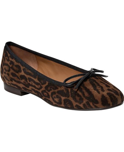 Billi Bi Ballerina A7425 Kvinde Leopardo Arabica Suede 546 Ballerinaer Str 40 - hos Magasin