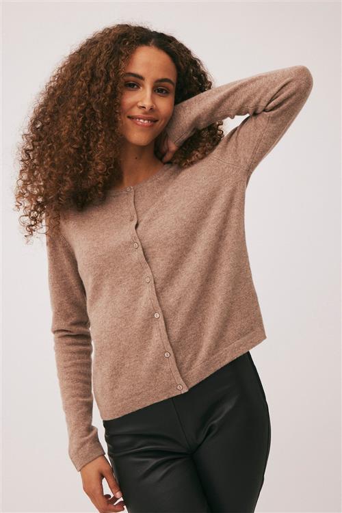 Magasin du Nord Collection Magasin Mabel 3 100 Cashmere Kvinde Sand Melange Cardigans Str L Cashmere