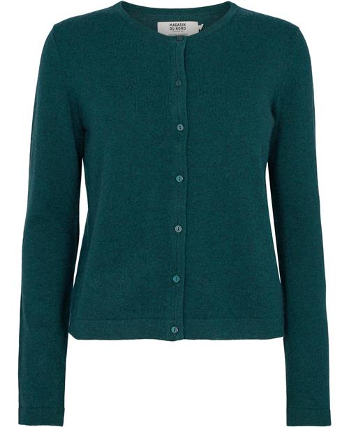 Magasin du Nord Collection Magasin Mabel 3 100 Cashmere Kvinde Moss Green Cardigans Str XS Cashmere