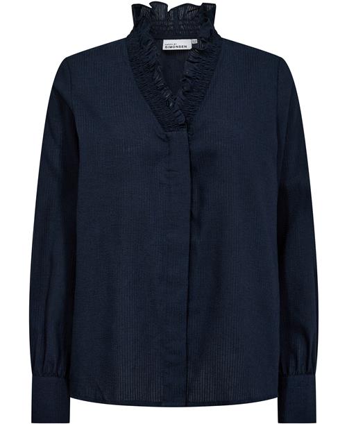 Se Karen by Simonsen Nathasjakb Shirt Kvinde Dark Navy Skjorter Classic Fit Str 42 - hos Magasin ved Magasin