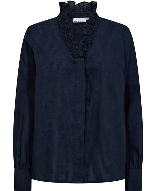 Se Karen by Simonsen Nathasjakb Shirt Kvinde Dark Navy Skjorter Classic Fit Str 36 - hos Magasin ved Magasin