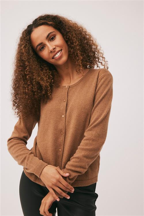 Se Magasin du Nord Collection Magasin Mabel 3 100% Cashmere Kvinde Camel Cardigans Str XS Cashmere ved Magasin