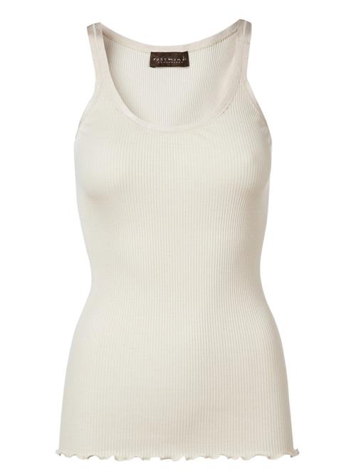 Rosemunde Silketop Kvinde Beige Tanktoppe Str S - Silke hos Magasin