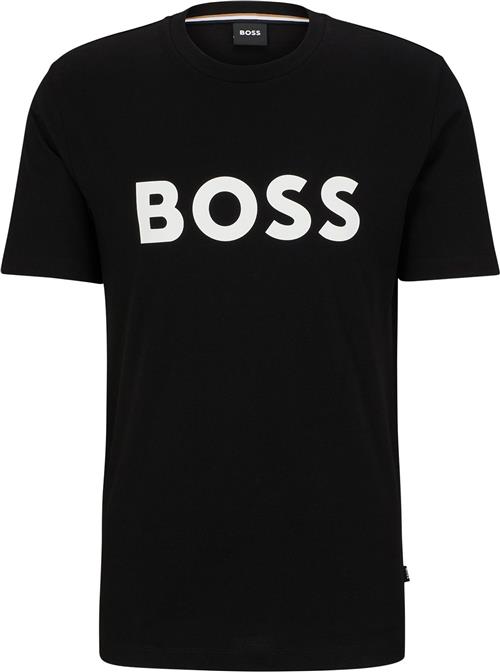 BOSS Tiburt 354 Mand Sort Kortærmede T-shirts Str S - hos Magasin