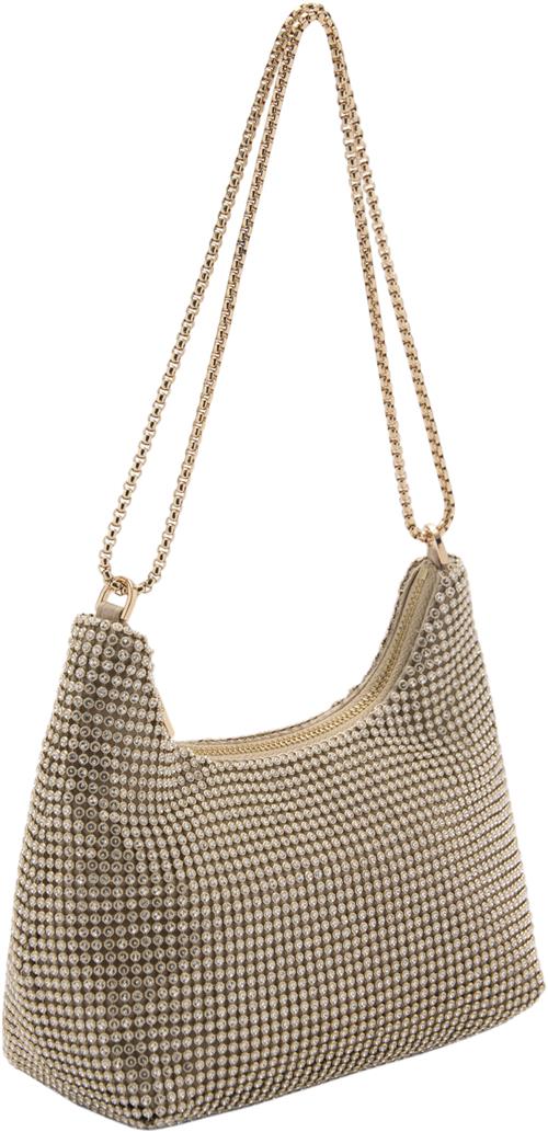 MANGO Chain bag With Crystals U - Skuldertasker hos Magasin