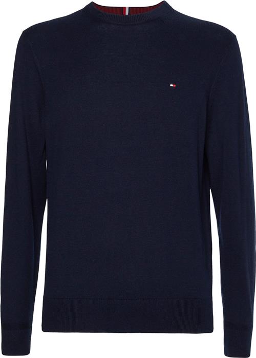 Se Tommy Hilfiger Pima ORG CTN Cashmere Crew Neck Mand Desert Sky Sweaters Str L Cashmere - hos Magasin ved Magasin