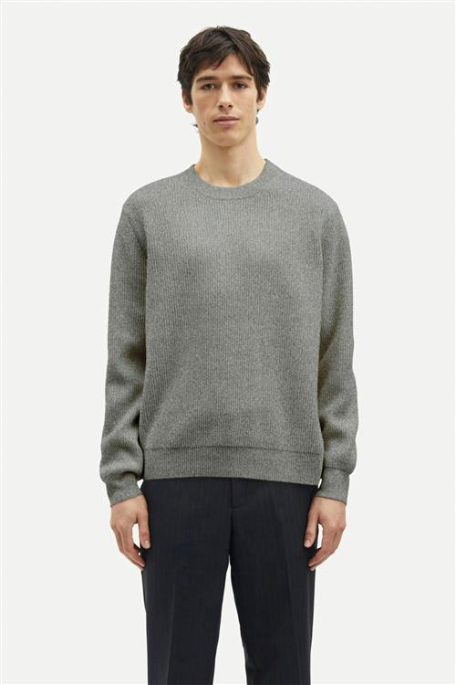 Samsøe Samsøe Saisaks Sweater 15010 Mand Dark Grey Mel. Sweaters Str M - hos Magasin