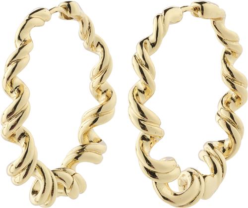 Se Pilgrim Larisa Recycled Earrings Goldplated one size - Creoler hos Magasin ved Magasin