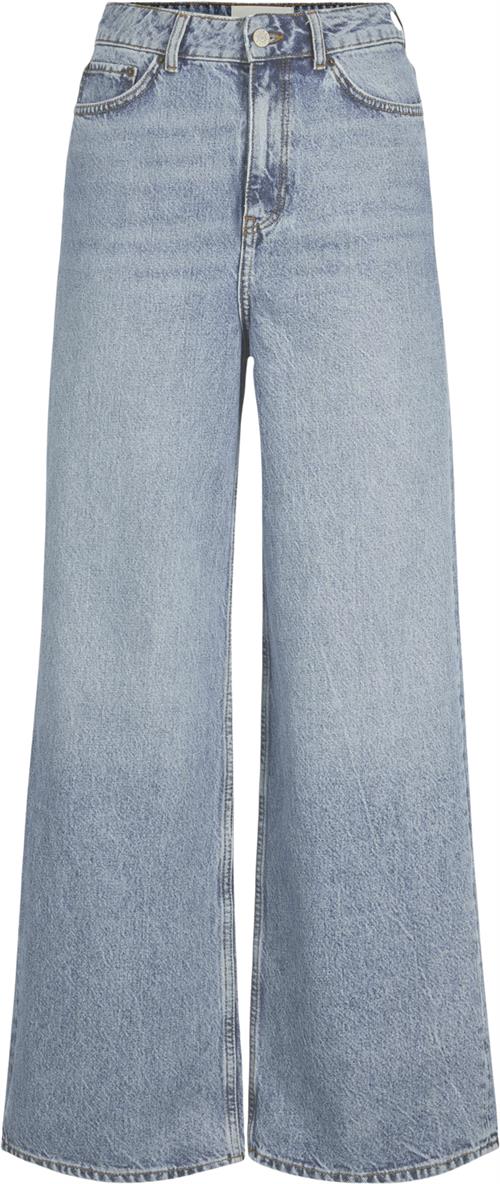 Se JJXX Jxtokyo Wide HW Cr6013 LN Kvinde Light Blue Denim Wide Jeans Str "25/""30" - hos Magasin ved Magasin