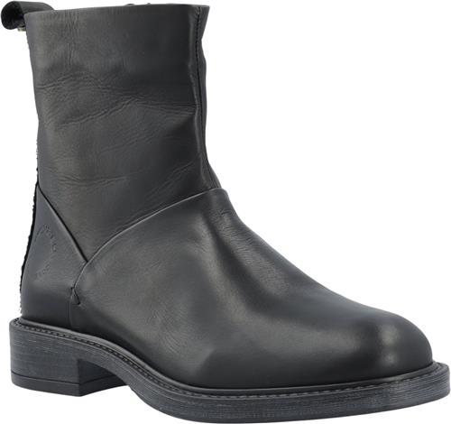 Se Cashott Castina Zip Boot Leather Kvinde Black Ankelstøvler Str 40 - hos Magasin ved Magasin