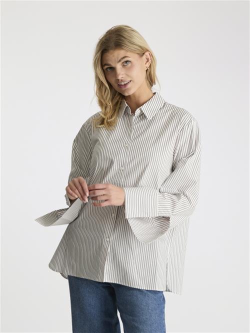 Se Neo Noir Dita Stripe Shirt Kvinde Brown Langærmede Skjorter Str 40 - hos Magasin ved Magasin