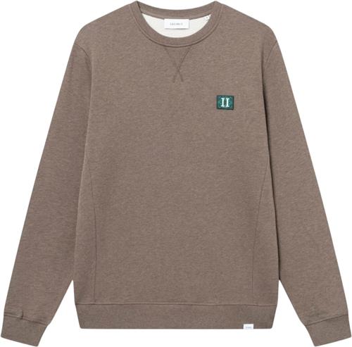 Les Deux Piece Sweatshirt 2.0 Mand Mountain Grey Melange/posy Green-pine Green Sweatshirts Str XL - hos Magasin