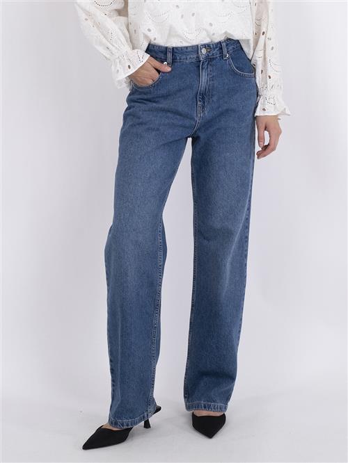 Neo Noir Simona D Pants Kvinde Blue Straight Jeans Str 36 - Denim hos Magasin