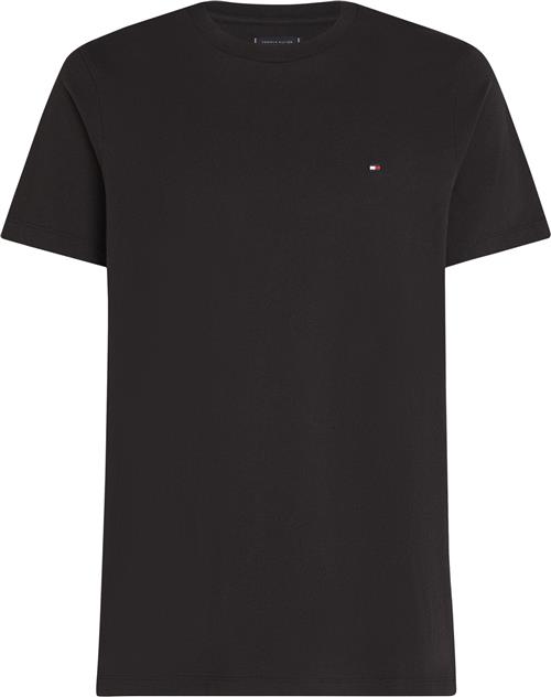 Se Tommy Hilfiger Essential REG FIT Solid TEE Mand Black Kortærmede T-shirts Str S - hos Magasin ved Magasin