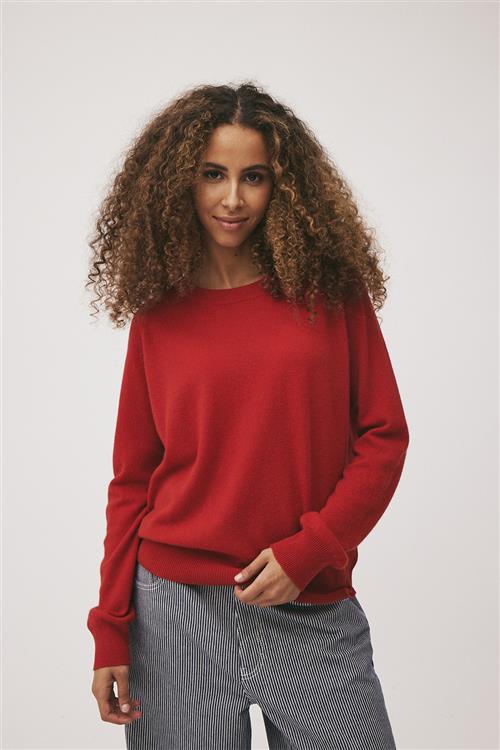 Magasin du Nord Collection Magasin Mabel 2 100 Cashmere Kvinde Haute Red Sweaters Str S Cashmere