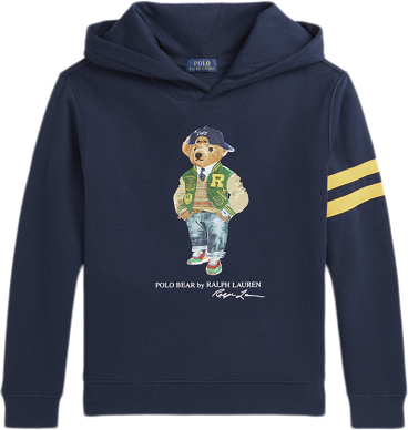 Polo Ralph Lauren Graphic Fleecels PO Hood-kn-sws Str S - Newport Navy Bluser hos Magasin