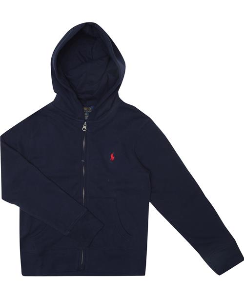 Se Polo Ralph Lauren Cottonblend-fleece Hoodie Str 7 / 7 år - Blå Hættetrøjer hos Magasin ved Magasin