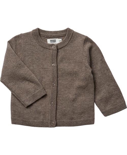 BAKITO by Magasin Du Nord Collection BAKITO by Magasin Strikka RWS Wool & Cashmere Baby Cardigan Str 62 Cashmere Beige Melange Cardigans