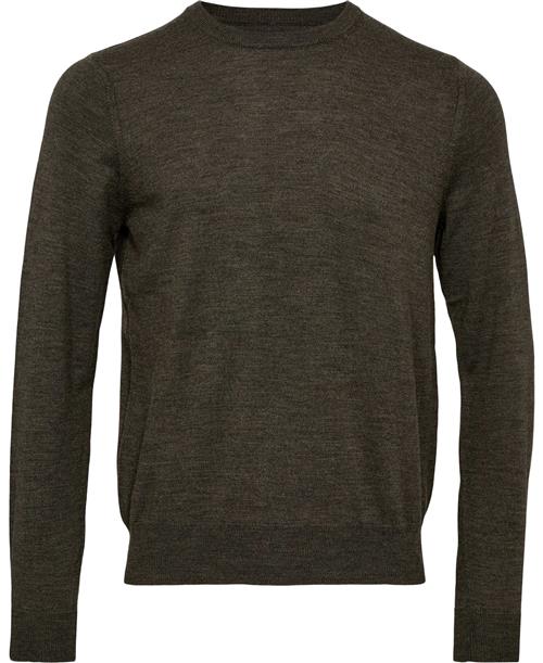 Magasin du Nord Collection Magasin Morgan 2 100 RWS Merino Wool Mand Army Melange Sweaters Str S Merino