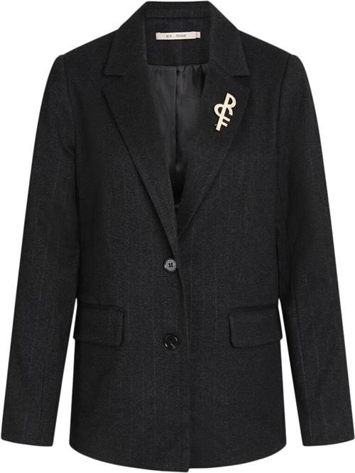 Se Rue de Femme ¤ Elly Blazer RdF ¤ Kvinde Black Blazere Str XS - hos Magasin ved Magasin