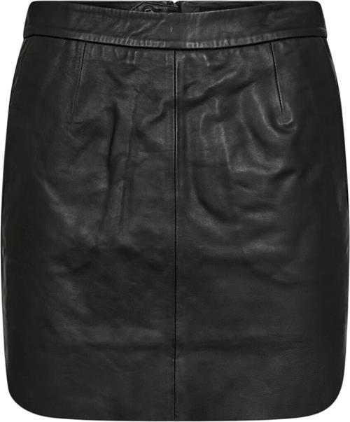 IVY Copenhagen Ivykylie Leather Mini Skirt Kvinde Black Midi Nederdele Str 40 - Læder hos Magasin