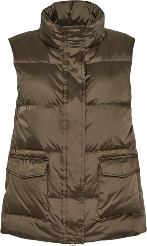 Sand Aria New Darien Vest Short Kvinde Grøn Veste Str S - hos Magasin