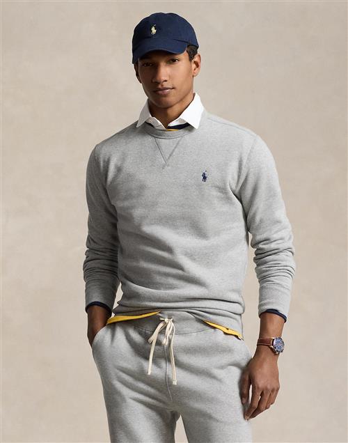 Se Polo Ralph Lauren Fleece Crewneck Sweatshirt Mand Andover Heather Sweatshirts Str S - hos Magasin ved Magasin