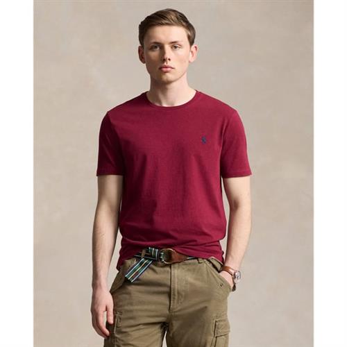 Polo Ralph Lauren Custom Slim Fit Jersey Crewneck Tshirt Mand Vintage Port Heather/c7587 Kortærmede T-shirts Slim Fit Str XL - Bomuld hos Magasin