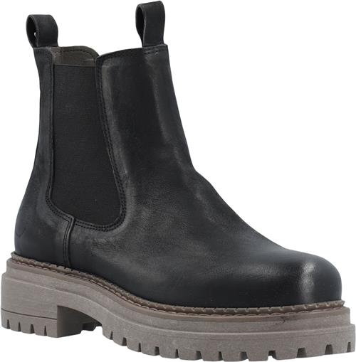 Cashott Cashannah Chelsea Boot Vegetable Tanned Oily Nubuck Kvinde Black Chelsea Boots Str 40 - Læder hos Magasin