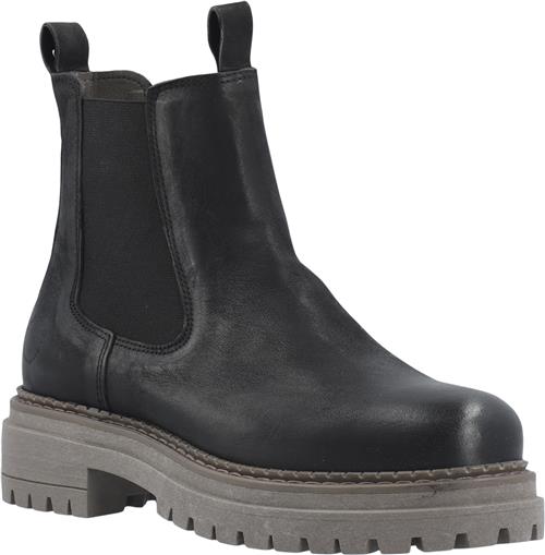 Cashott Cashannah Chelsea Boot Vegetable Tanned Oily Nubuck Kvinde Black Chelsea Boots Str 38 - Læder hos Magasin