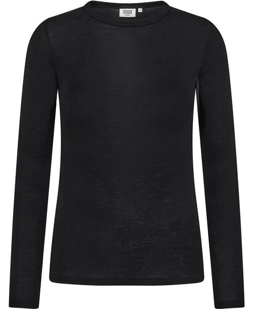 Magasin du Nord Collection Magasin Cilla 1 RWS Merino Wool Kvinde Black Sweaters Str S Merino