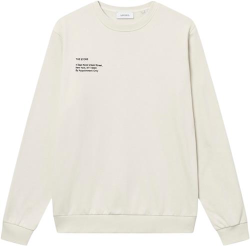 Les Deux Neighborhood Sweatshirt Mand Ivory/black Sweatshirts Str S - hos Magasin