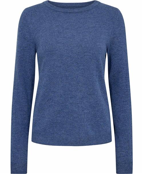 Se Magasin du Nord Collection Magasin Myrna 1 RWS Strik Lambswool Kvinde Blue Copenhagen Melange Sweaters Str S Uld ved Magasin