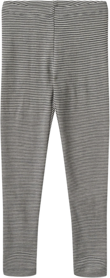 Wheat Uld Leggings Str 3 år / 98 cm Uld - Navy Stripe Leggings hos Magasin