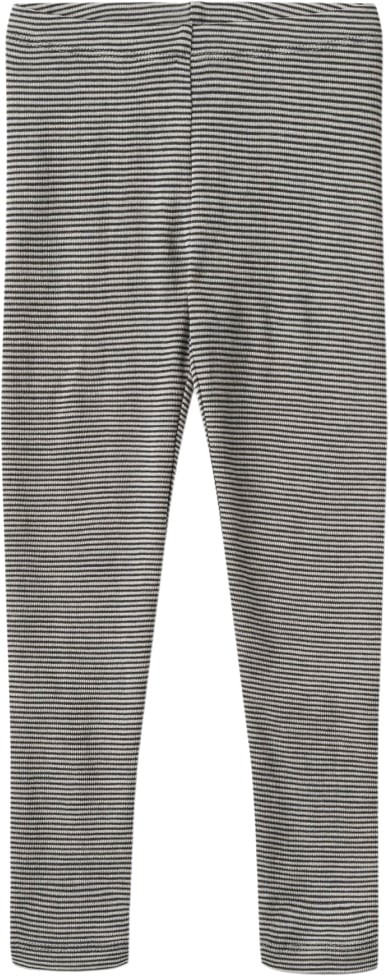 Wheat Uld Leggings Str 116 cm / 6 år Uld - Navy Stripe Leggings hos Magasin