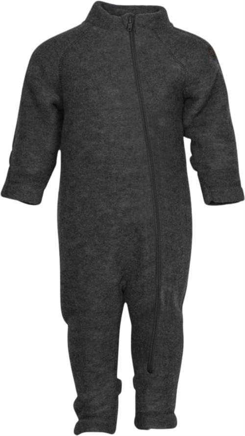 Mikk-Line Wool Baby Suit Str 92 - Anthracite Melang Køredragter Uld hos Magasin