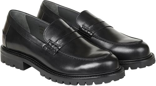 ANGULUS Klassisk Loafer Mand 1857 Black Loafers Str 45 - hos Magasin