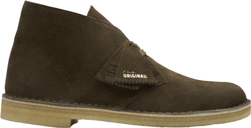 Clarks Originals Desert Boot G Mand Dark Khaki Suede Snørestøvler Str 46 - hos Magasin