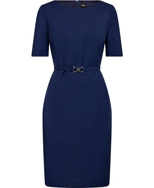 BOSS Daleah Kvinde Open Blue Midi Kjoler Str 42 - hos Magasin