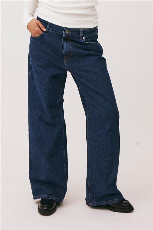 Magasin du Nord Collection Magasin Cleo M123 Wide Kvinde Medium Blue Wide Jeans Str L Bomuld