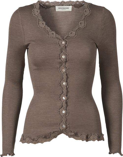 Se Rosemunde Cardigan m. Blonde Kvinde Brun Cardigans Str XL - Bomuld hos Magasin ved Magasin