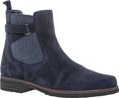 Se Gabor Pazifik RA.Cogn./Dreamvelour MEL Kvinde Blå Chelsea Boots Str 38 - hos Magasin ved Magasin