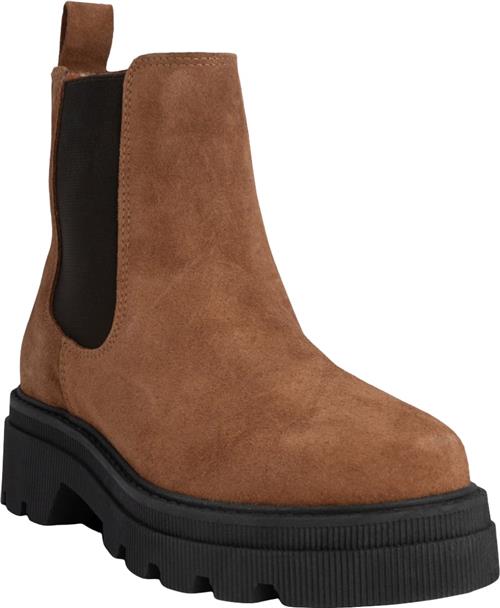 Shoe The Bear Stbsanna Chelsea S Kvinde Light Brown Chelsea Boots Str 38 - hos Magasin