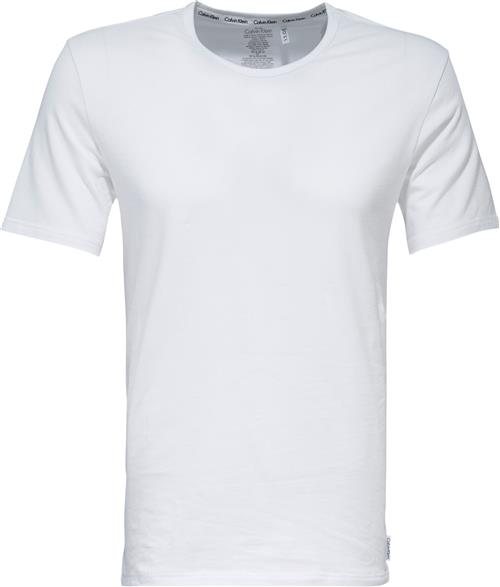 Calvin Klein 2pack Short Sleeve T-shirt Mand Hvid Kortærmede T-shirts Str S - Bomuld hos Magasin