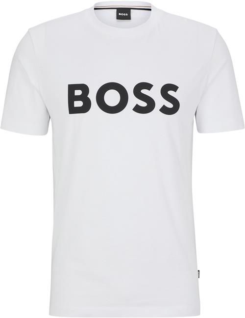 Se BOSS Tiburt 354 Mand Hvid Kortærmede T-shirts Str L - hos Magasin ved Magasin