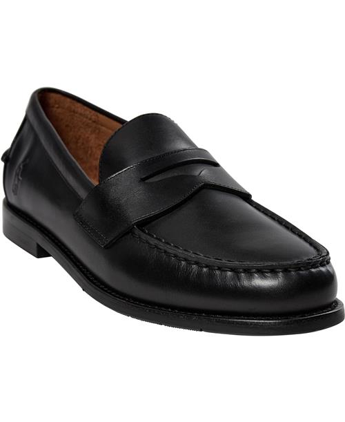 Polo Ralph Lauren Leatheralston Penny-cs-lfr Mand Sort Loafers Str 42 - hos Magasin